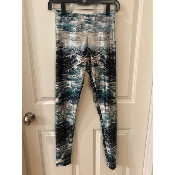 Goldsheep Pants - GoldSheep Ocean Waves Ankle Leggings Size M
